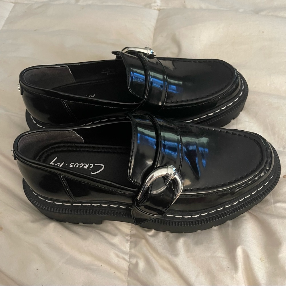 Black loafers